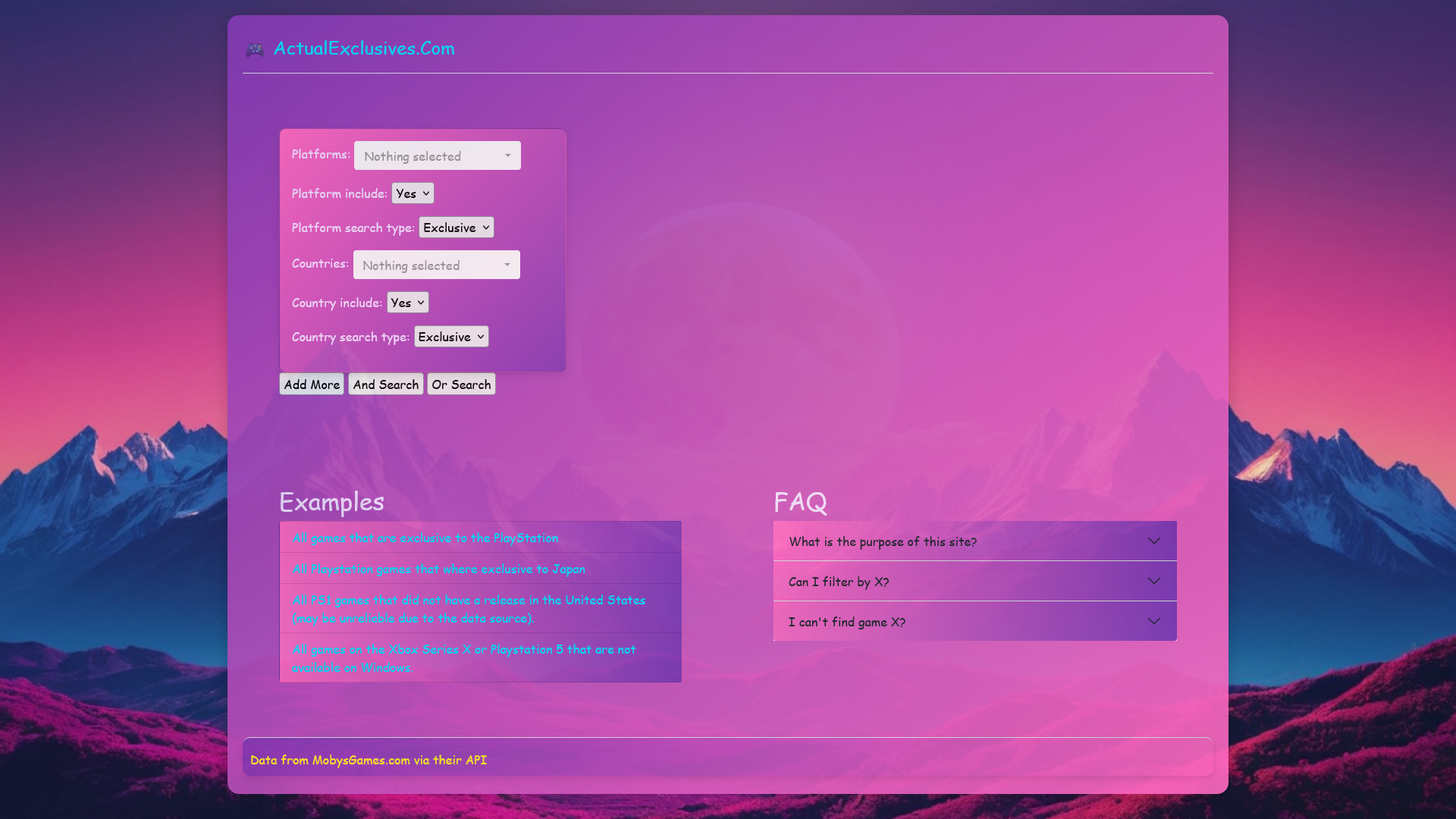 Picture of ActualExclusives.Com